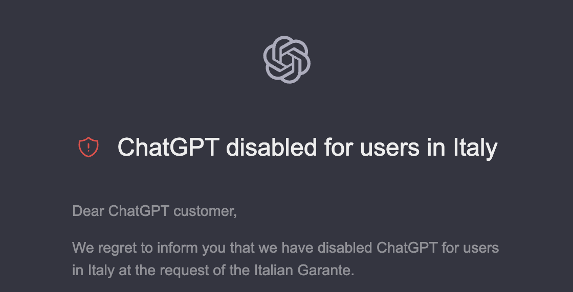 ChatGPT e garante privacy, serve un equilibrio